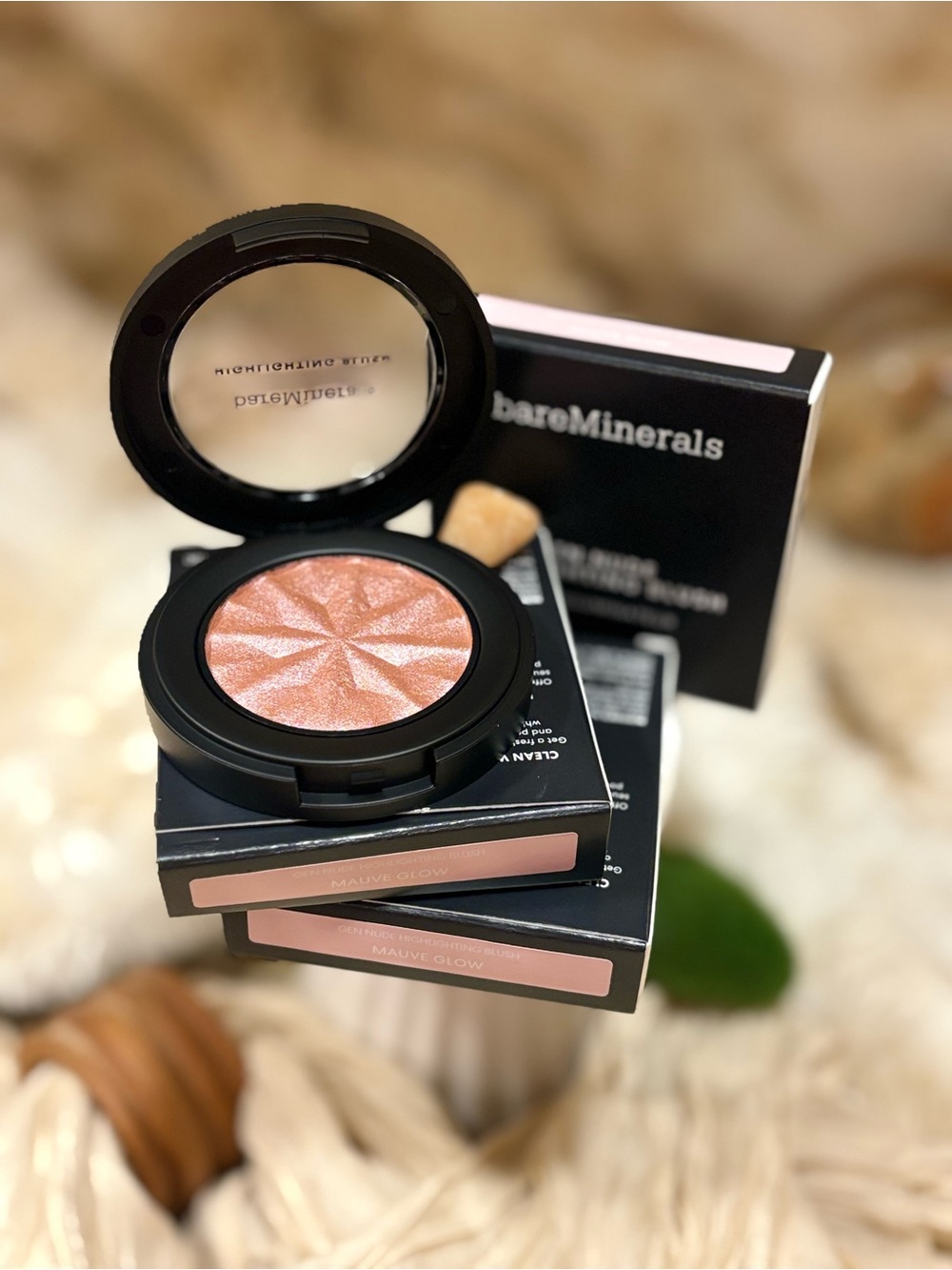 NIB bareMinerals Gen Nude Highlightinr Blush in Mauve Glow